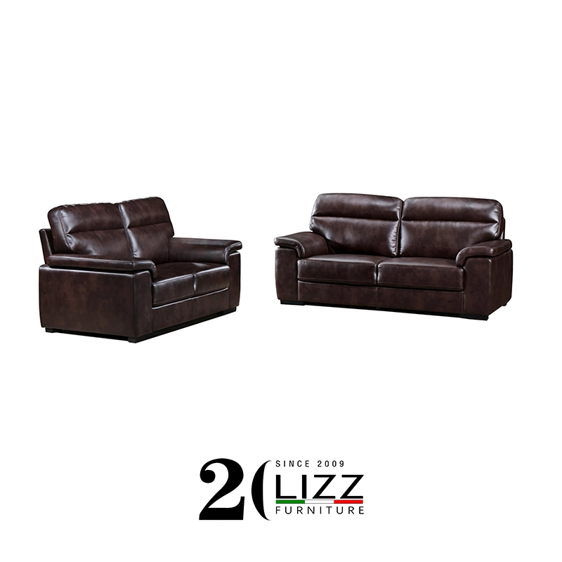 Promotional Leisure Office Leather Furniture Living Room Sofa Set