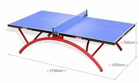 Indoor Folding Tennis Table with HDF Thickness, Ping Pong Game Table for Recreational Activities