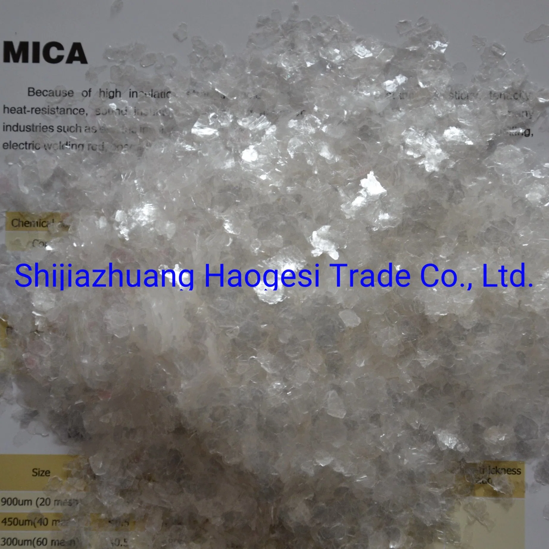 Professional Factory Manufacturing Natural Mica Powder 80mesh 200 Mesh, 325mesh Synthetic Muscovite Mica