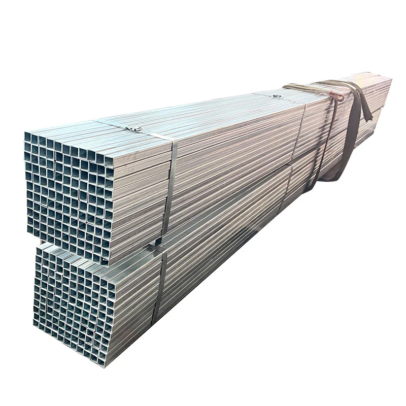 High quality/High cost performance  Corrugated Square Tubing Galvanized Steel Pipe Iron Rectangular Tube Price for Carports