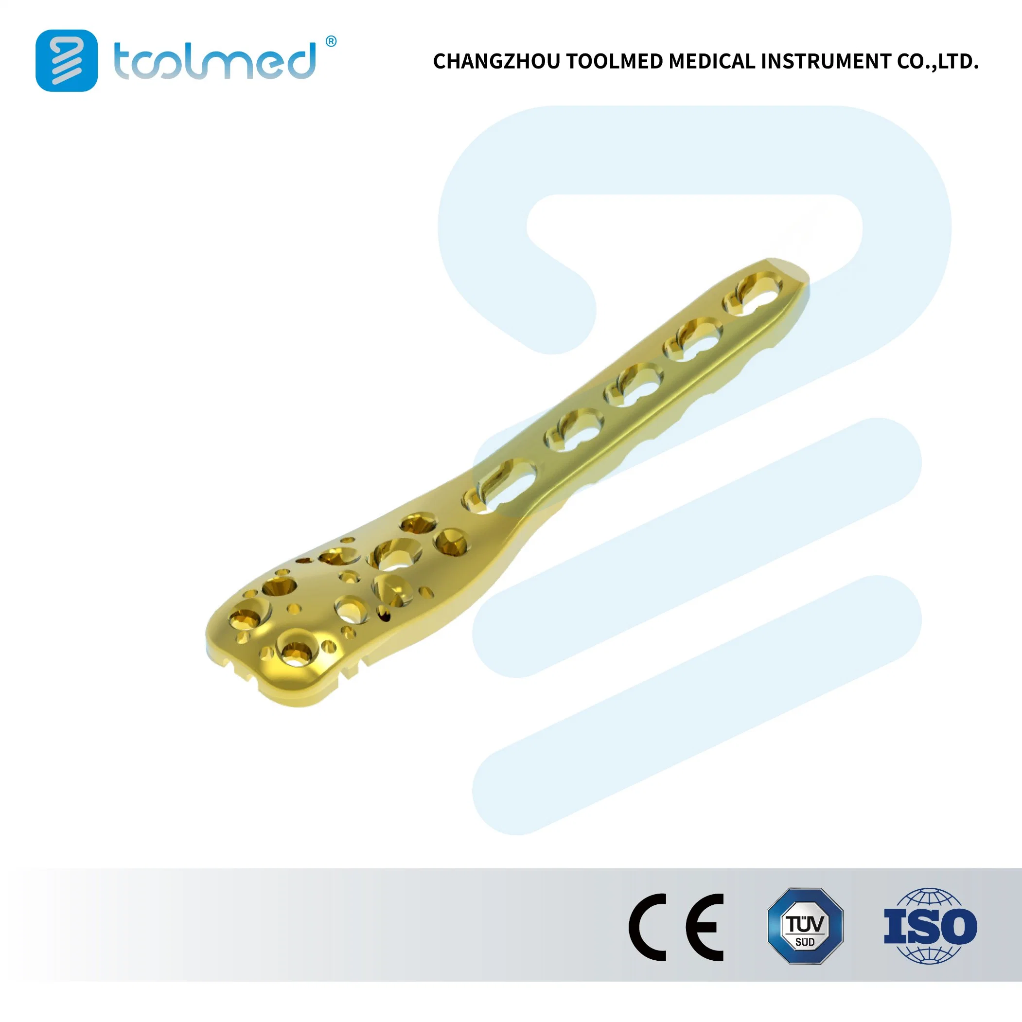 Standard Proximal Humeral Locking Compression Bone Plate, Small Fragment LCP System, Titanium, Orthopedic Surgical Implant for Trauma Surgery, Medical Products