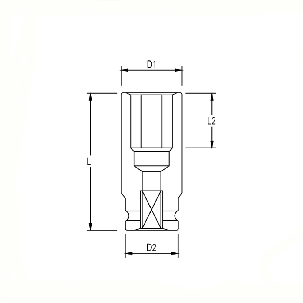 3/4" Hexagonal Imperial Deep Impact Sockets Hardware Tools