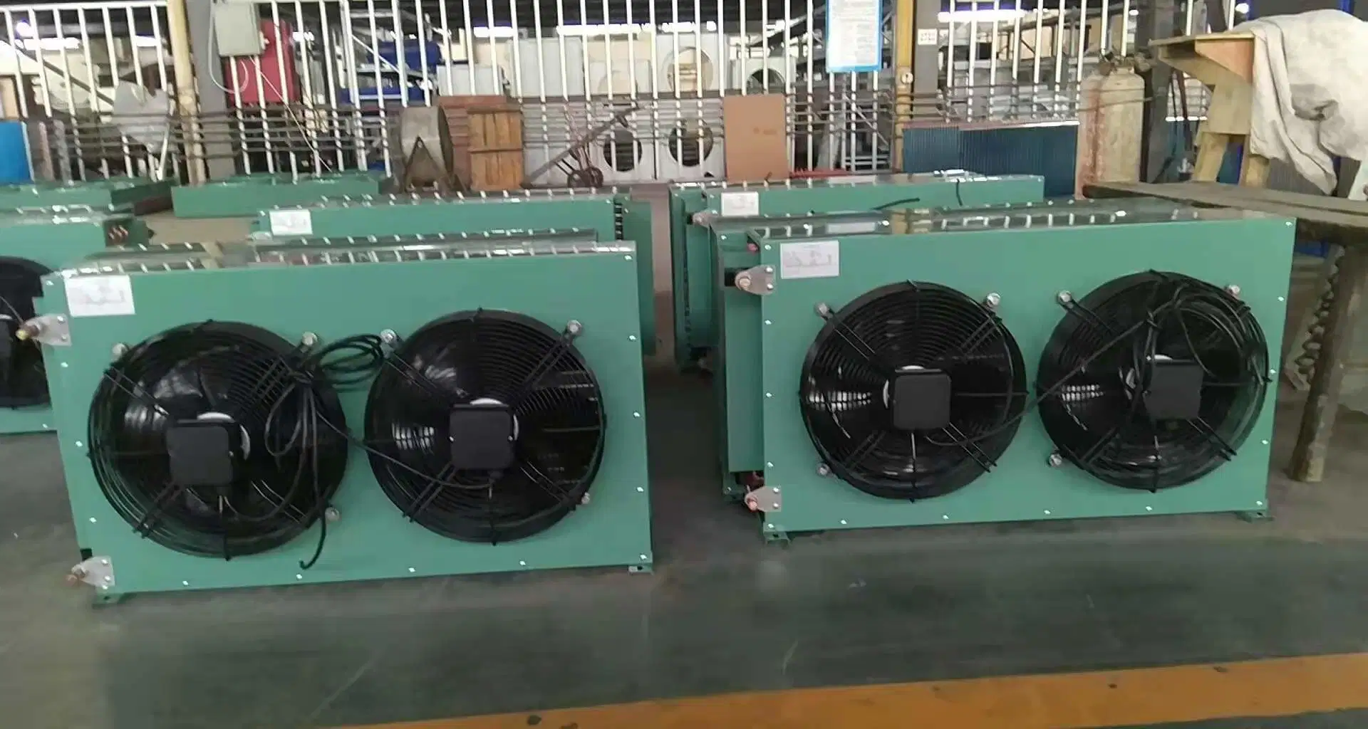 Low Noise Air-Cooled Flat Type Condenser Tube for Refrigeration System with Fan