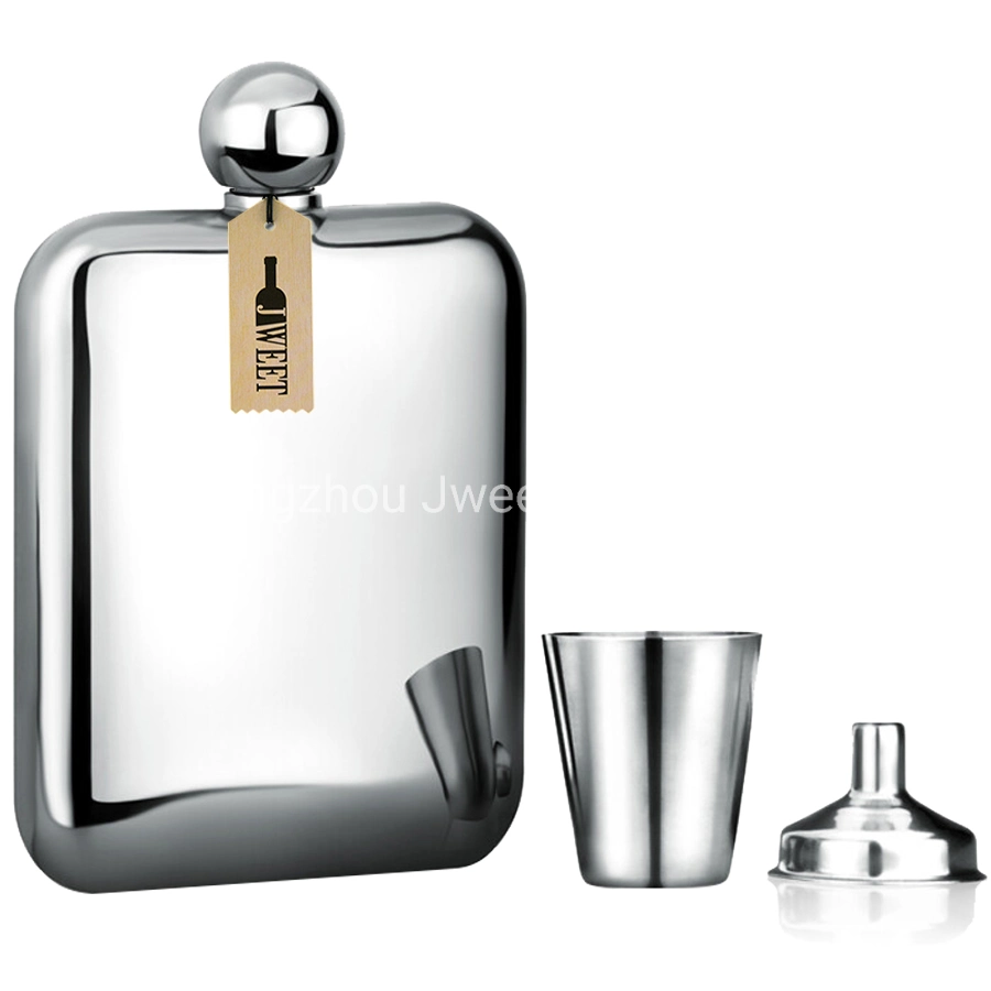 Whisky Hip Flask with Mini Funnel Set for Men Drinking