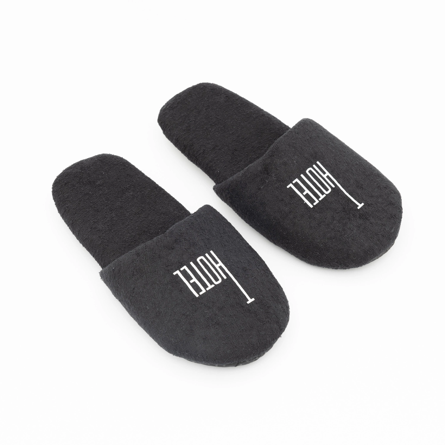 New Design Hotel Amenities Thick Bottom Linen Luxury Soft Disposable Slippers