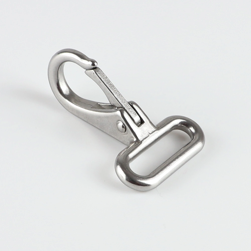 Heavy Duty Stainless Steel Square Head Fixed Eye Snap Hook 25mm Webbing Snap Hook Accessory