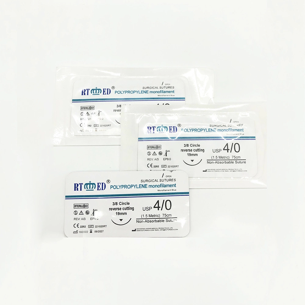 Medical Monofilament Polypropylene Sutures-Haidike Medical/High Quality Use for Surgery