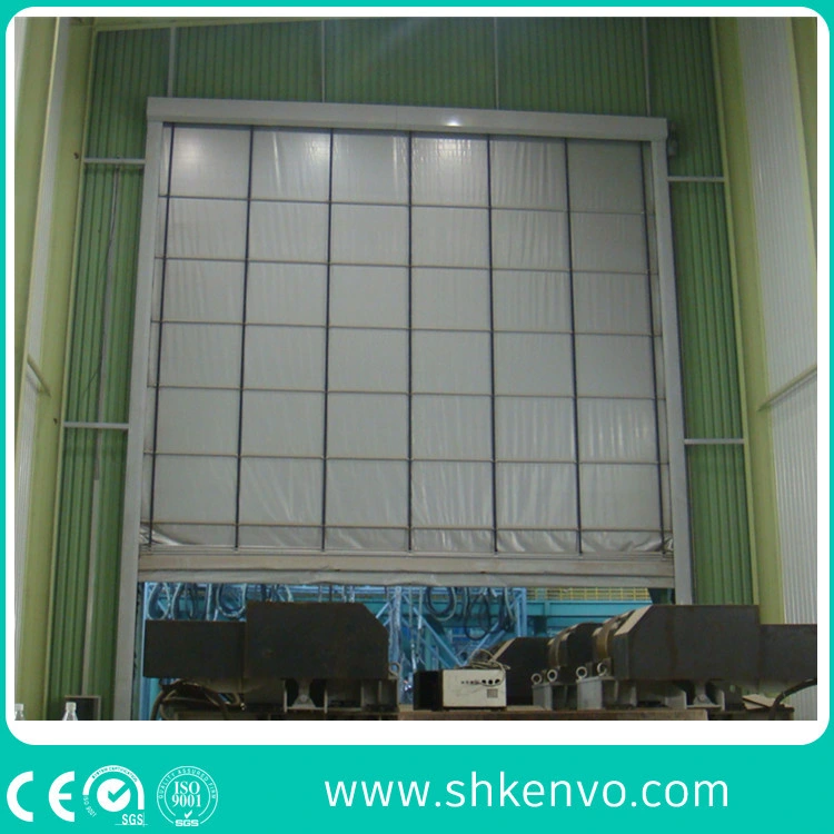 Industrial Large High Speed Fabric Folding up Doors for Factory