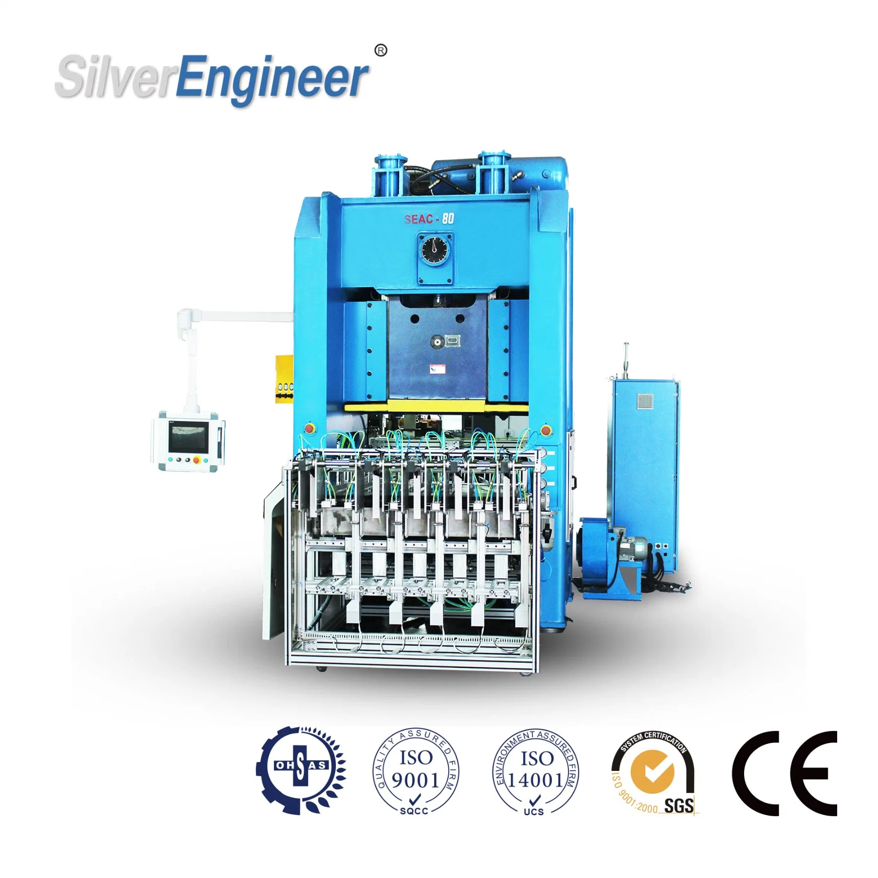 Automatic Disposable Aluminum Foil Container Production Line with Automatic Stacker