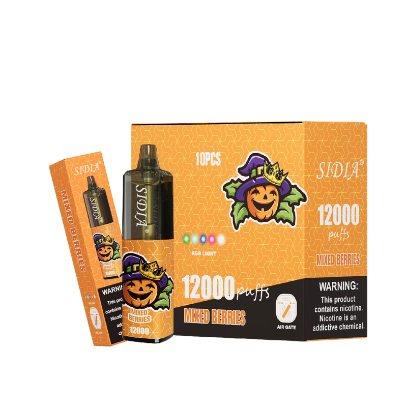 Commerce de gros je Vape Sidia 12000 bouffées Vape stylo jetable