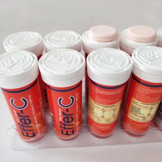 OEM / ODM Immun Support Orange Flavor 1000mg Vitamin C Brausetablette