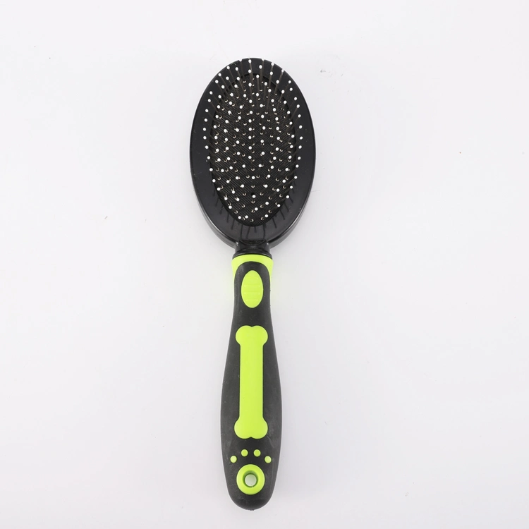 Reusable Dog Grooming Comb Cat Hair Beauty Tool Pet Soft Shedding Brush with Rubber Handle