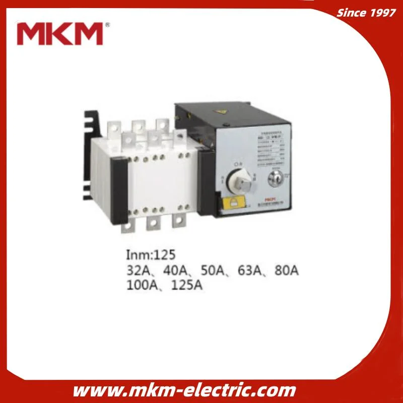 100 AMP Manual Transfer Switch/Manual Automatic Function of Socomec Change Over Switch 63A/Outdoor Disconnect Switch