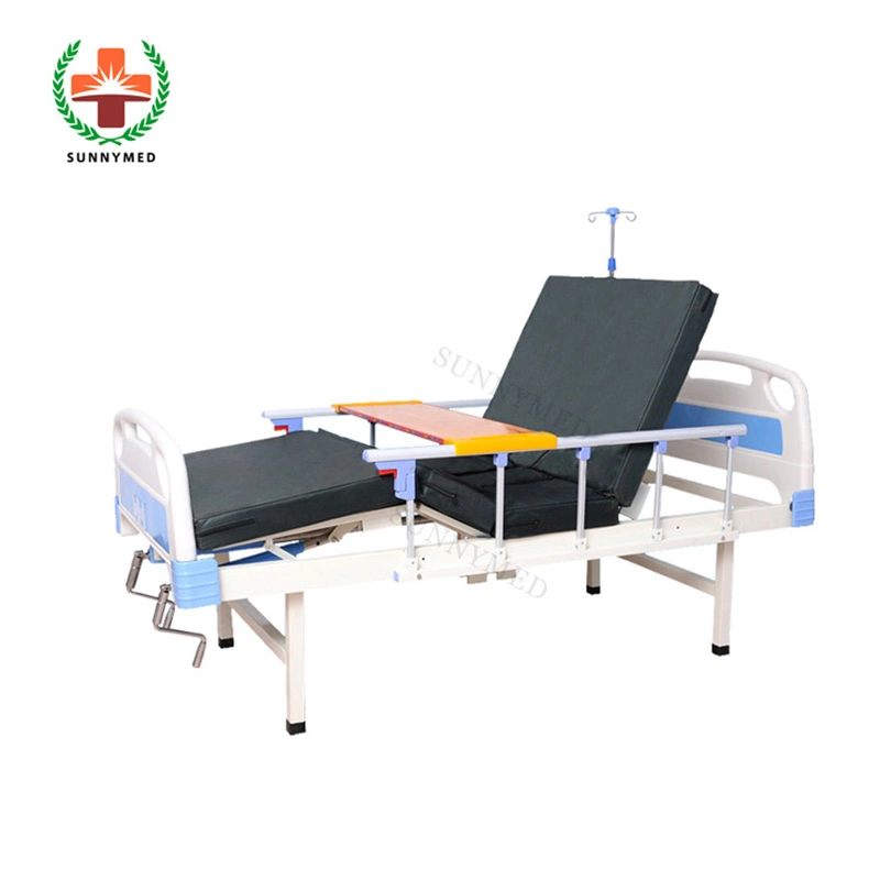 Sy-R009 2 Crank Hospital Nursing Care Bed Cheap Patient Bed