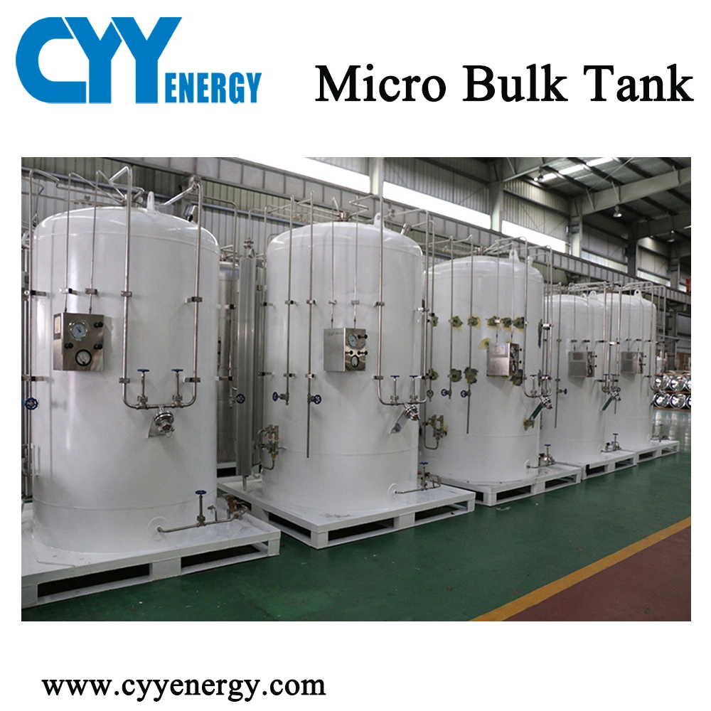 5m3 Lox/Lin/Lar/LNG/Lco2 Cryogenic Liquid Storage Tank Stainless Steel Tank Liquid Tank Micro Bulk Tank