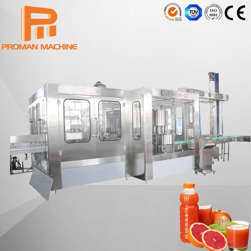 Glass Bottle Fruit Juice Mixing Filling Machine / Beverage Bottling Equipment / Production