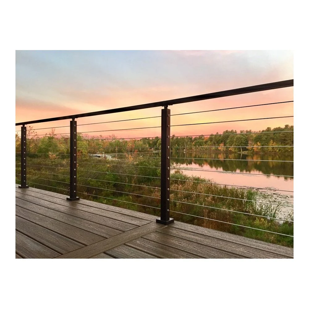 High quality/High cost performance Modern Decking Stainless Steel Baluster Cable Railing Wire Deck Railing