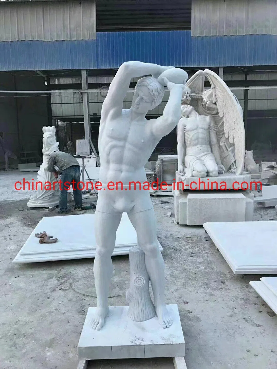 White Marble Statue Carving People Product