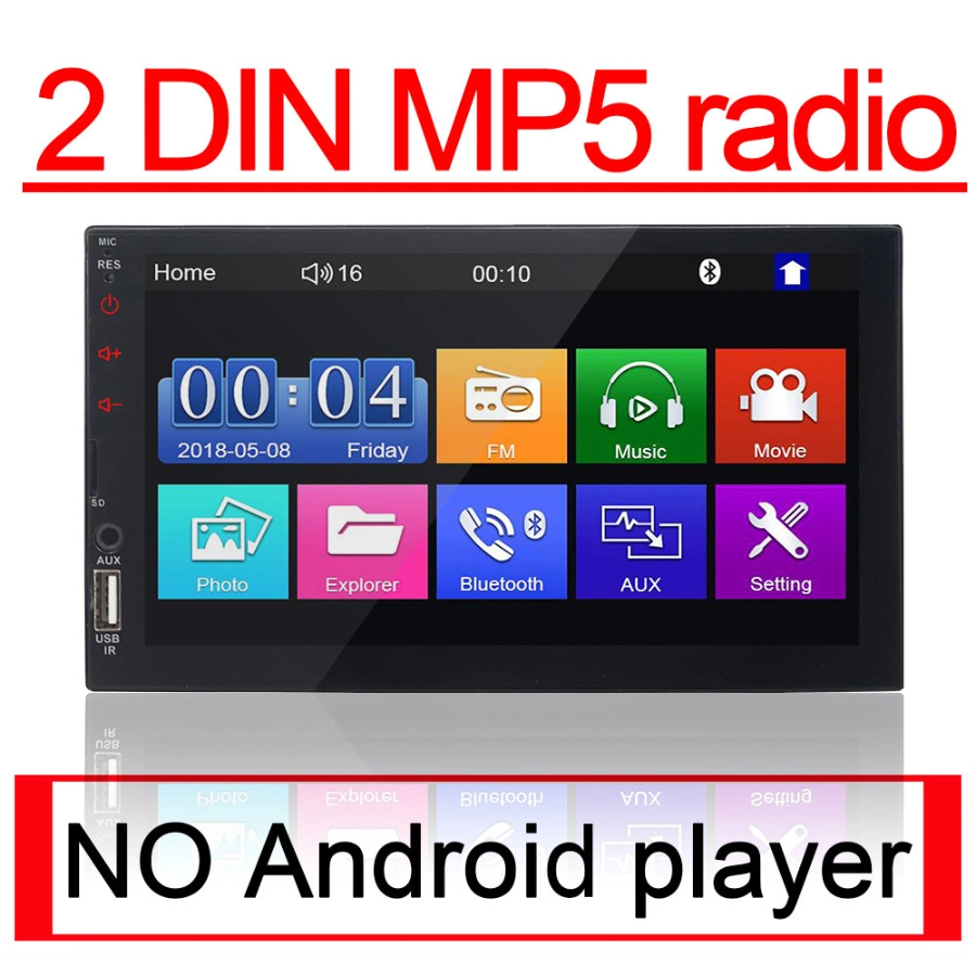 Alquiler de 2DIN Universal MP3/MP4/MP5 Reproductor de música, Salpicadero Radio Player