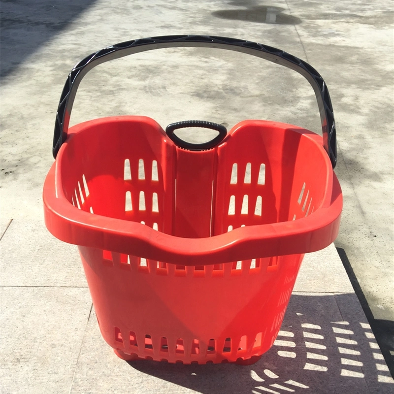 Grocery Plastic Shopping Basket Cart for Supermarket