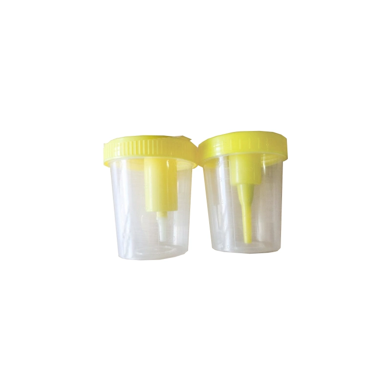 60ml 120ml Sterile Sample Vacuum Urine Container Disposable Specimen Plastic Cup with Vacuum Urine Collection Tube