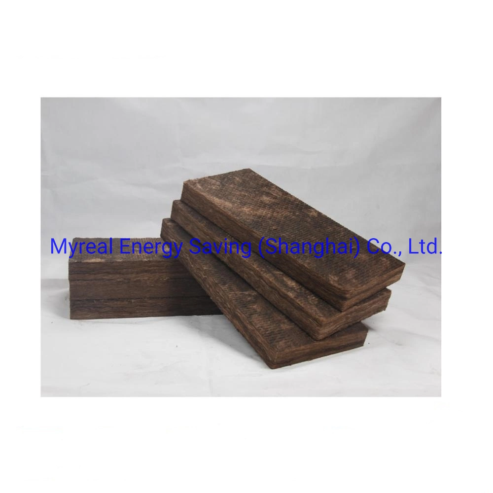 Waterproof Thermal Insulation Materials Heat Preservation Stence Formaldehyde-Free Chocolate Glass Wool 1200*32mm