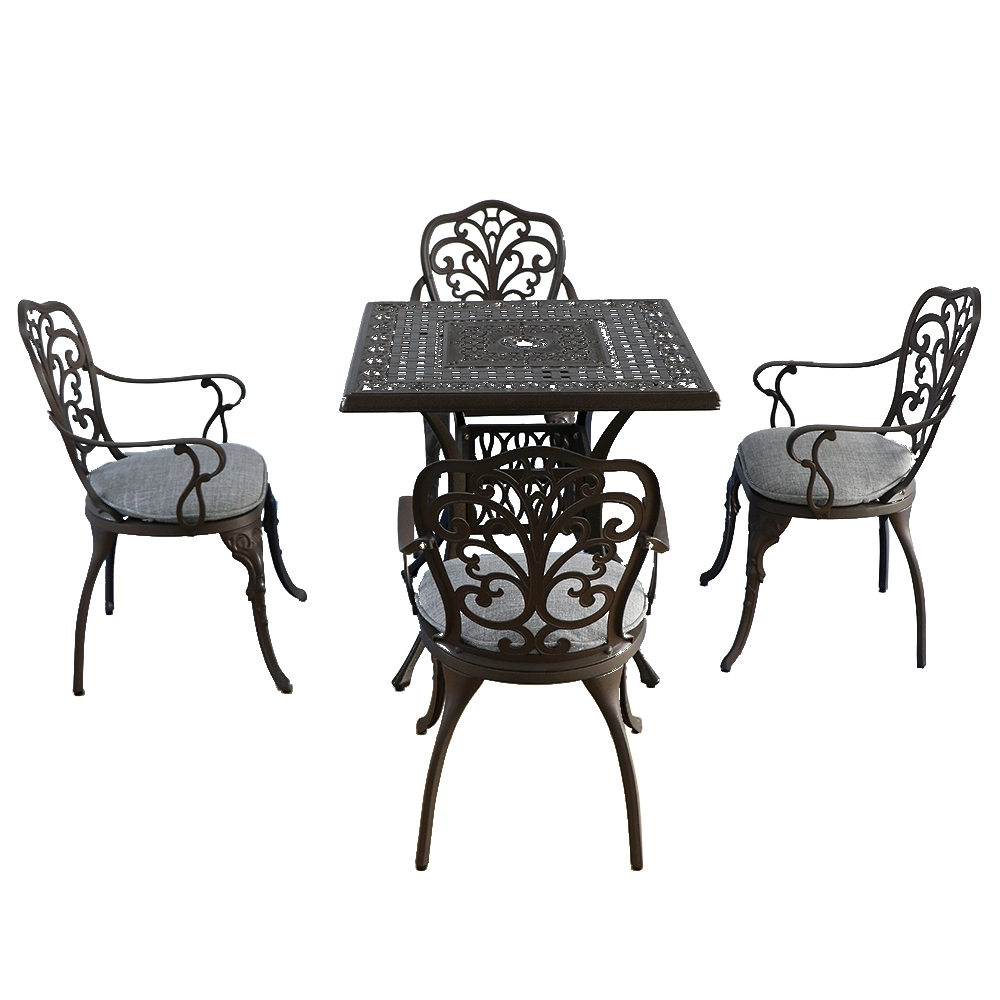 4 Seats Outdoor Dining Table Furniture Set Casting Outdoor Garden Table Furniture