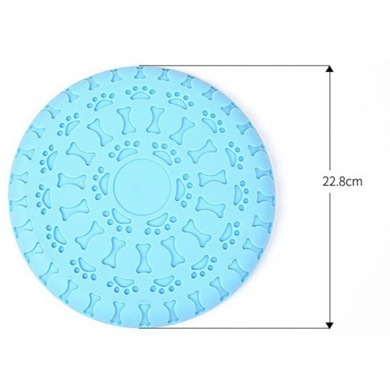 Hot Sale Custom Logo Outdoor Camping Interactive Pet Plastic Silicone Sport Silicone Dog Frisbeeb Flying Disc