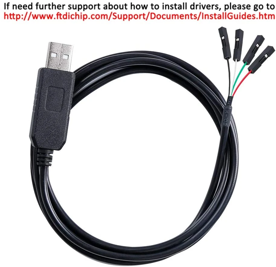 3,3V 5V FTDI FT232RL RS232 Typ C USB auf UART Serielles TTL-Kabel für Raspberry Pi