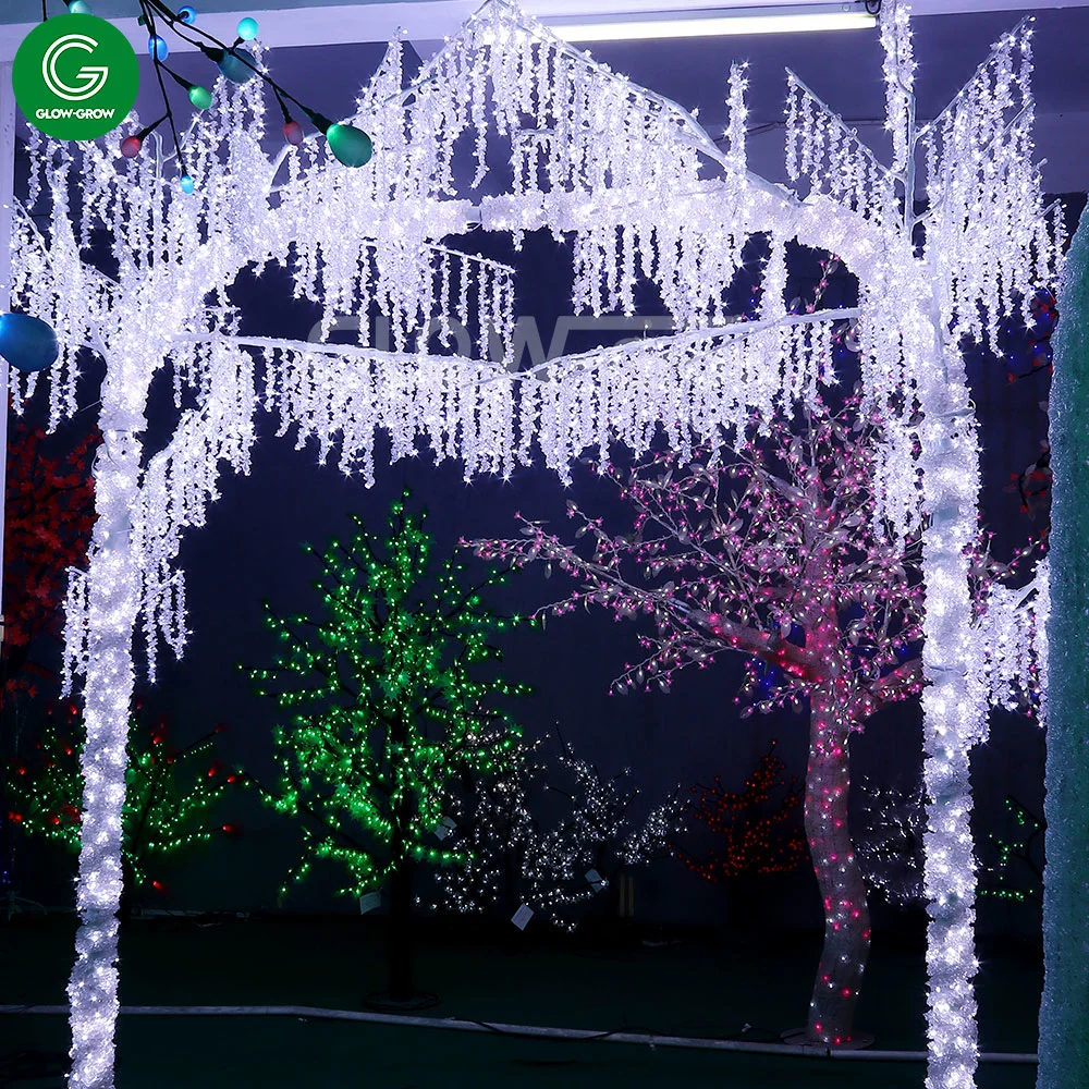 LED Artificial Crystal Tree Light for Customized Outdoor Gardedn Street Hotel Christmas Decoration