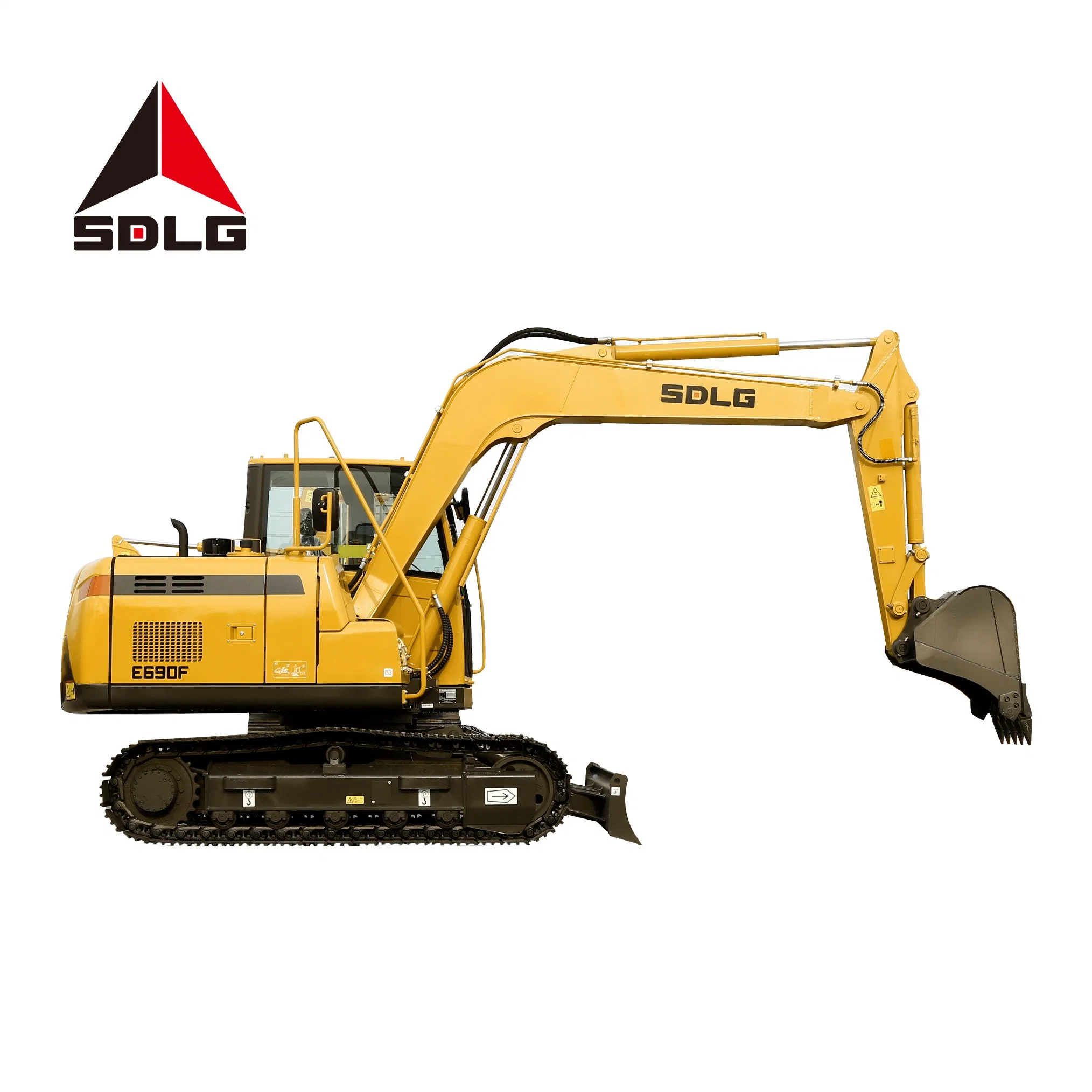 Sdlg E690f 9t Compact Energy Saving Hydraulic Crawler Excavator with 0.32m3 Bucket for Mines and Construction Site