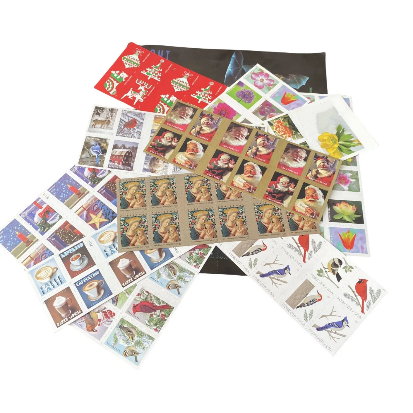 Custom Secutiry Thread Inlaid Anti-Counterfeting Self-Adhesive Tax Stamp Label Post Stamp