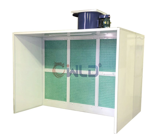 Wld-of Open Face Booth Portable Spray Booth Small Paint Booth Mini Painting Booth Preparation Station Dust Free Open Face Spray Booth Industrial Open Face