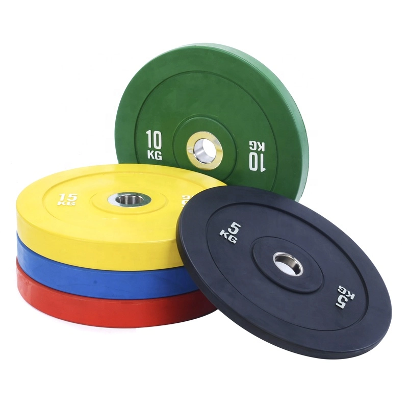 Fitness Competition Rubber Weightlifting Barbell Rubber Weight Plate