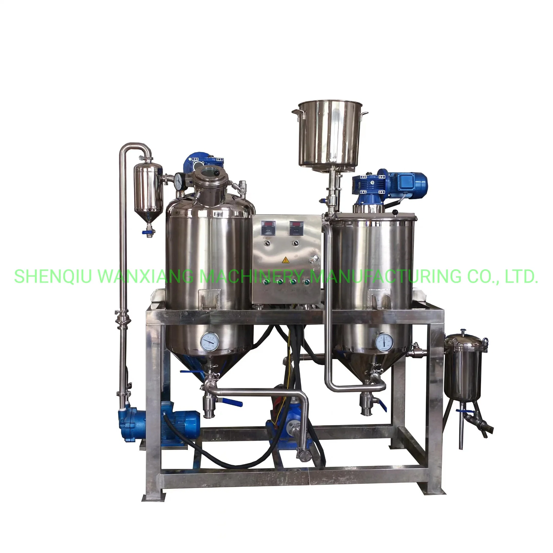 Small Oil Refinery 1-15tpd Small Scale Edible Cooking Oil Refining Equipment