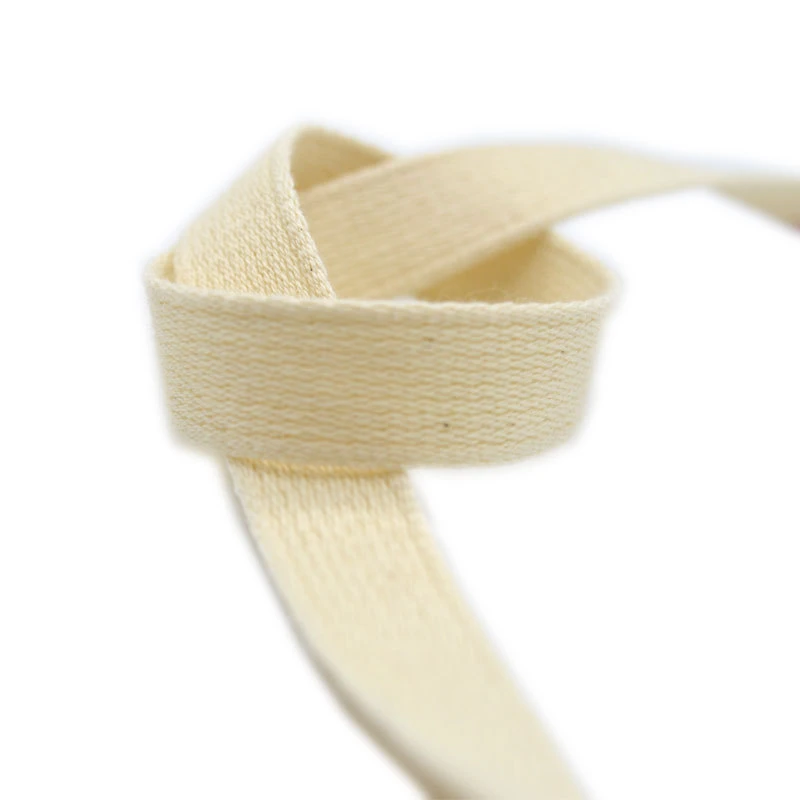 Factory Custom Color 1/2" 100% Cotton Woven Ribbon for Packing