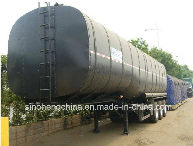 40m3 Carbon Steel Tri Axle Fuel Tanker Semi Trailer