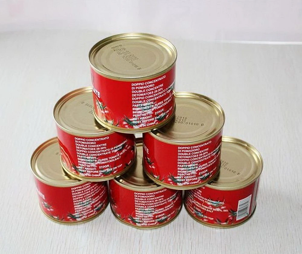 Doubled Concentrated Tomato Paste Canned Tomato Paste 28%-30%, 36%-38%