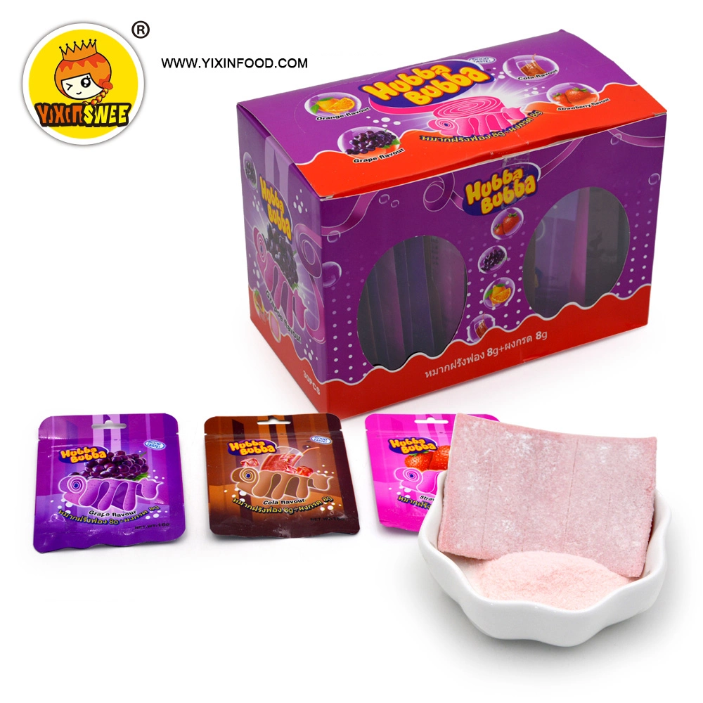 Factory Wholesale Bubble Gum with Sour Powder