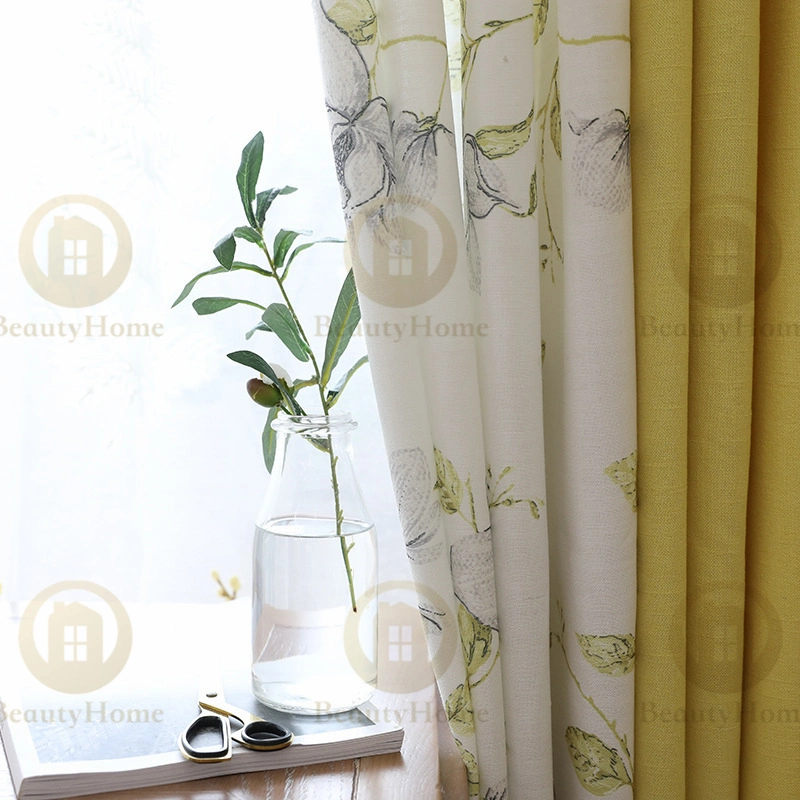 Low Price Southeast Asia New Style Home Light Decorative Fabric with Sheer Polyester Printed Fabric Embroidery Yarn Curtains