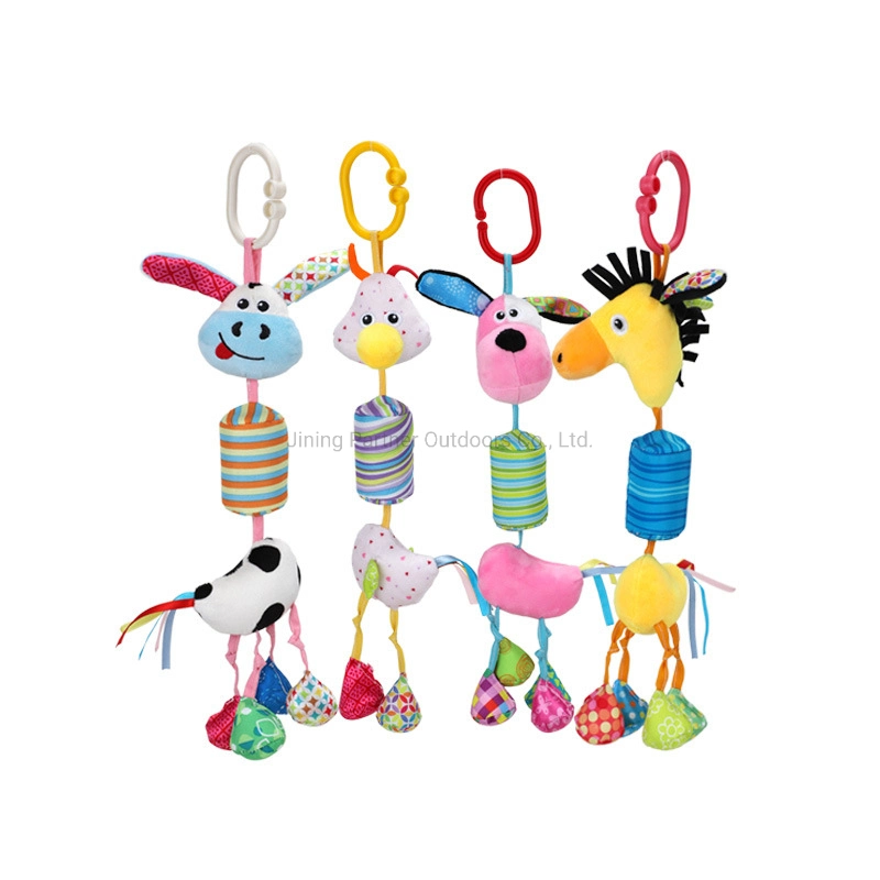 Cow Shape Creative Animal Wind Chime Baby Cartoon Bed Hanging Toy Appease Doll