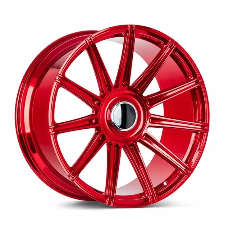 Custom 19 20 21 22 23 24 polegadas Luxury Brushed Jantes em Liga leve em Liga leve Chrome em Vermelho Polished