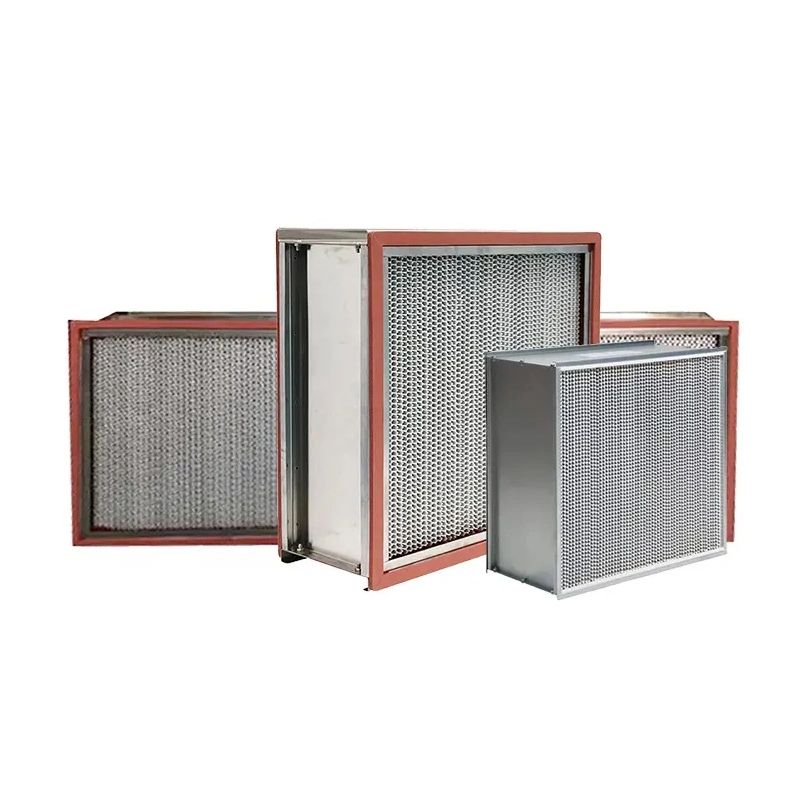 Double Header 250&ordm; C High Temp HEPA Filter Control Airflow Under High Humidity