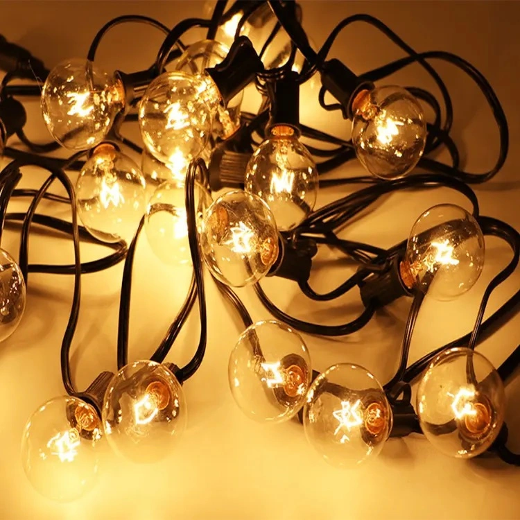 Hot Sell Outdoor Waterproof Navidad G40 Bulbos String Lights Home Decoración de Jardín otras luces de vacaciones