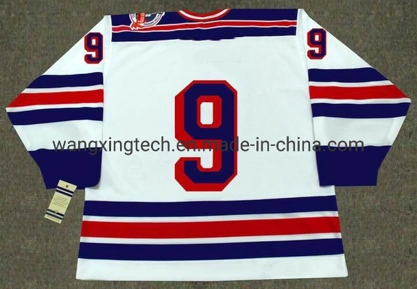 Custom Jersey New York 1991 1999 1994 1996 1998 #9 Adam Graves Retro Hockey Jersey