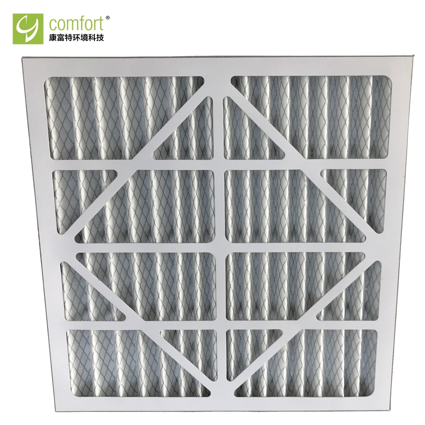 G4, pliegue de cartón desechables Panel &amp;G4 Pre Filtro de aire para sistema de aire acondicionado