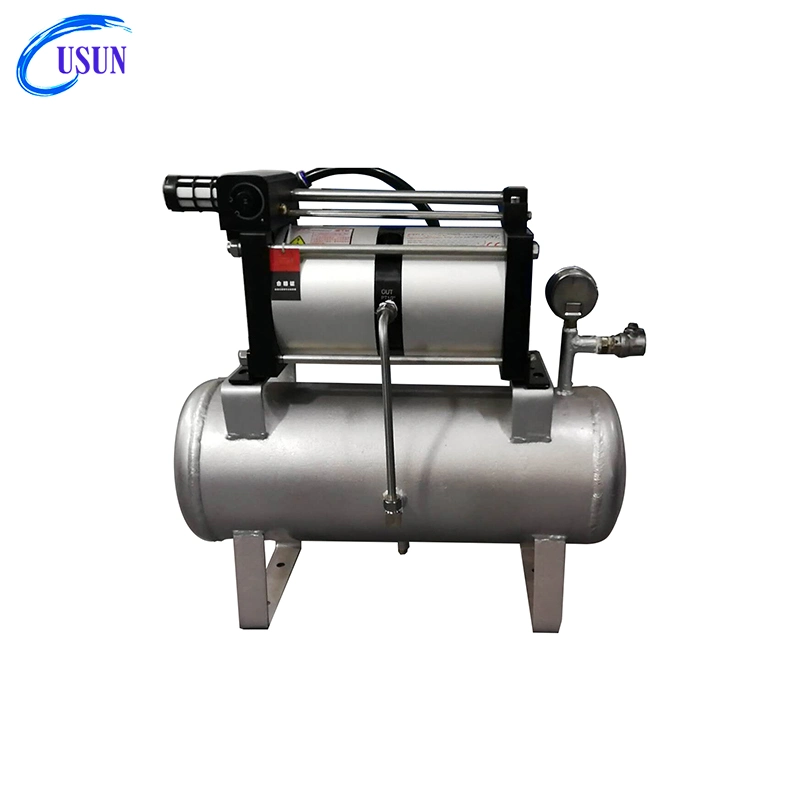 Popular Model: 4AB02-B 8-16 Bar Air Driven Air Pressure Booster Pump with 20 L Tank and Regulators and Gauges