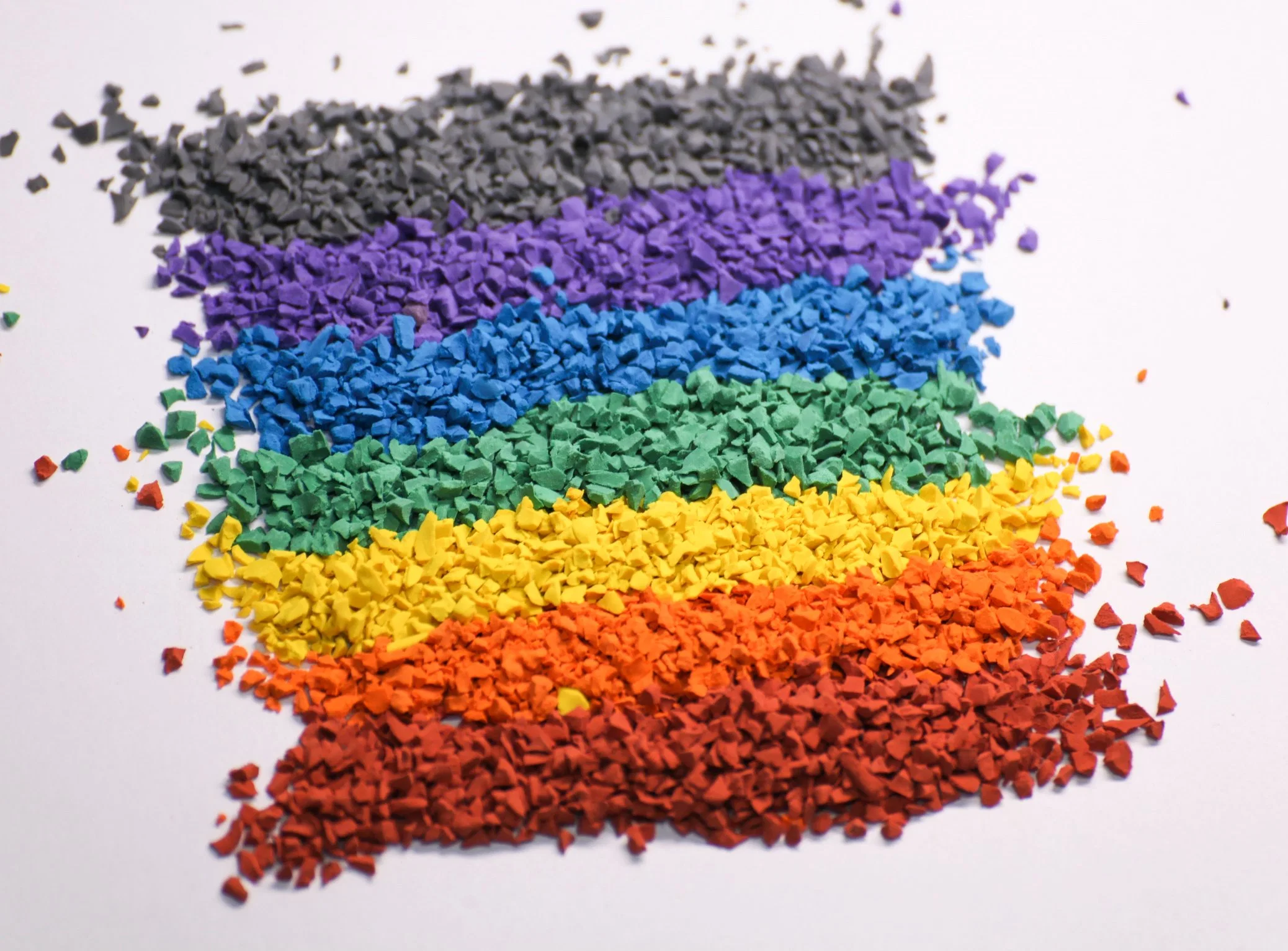 High Rubber Content Colorful EPDM Rubber Granules for Driveway Running Track Playground