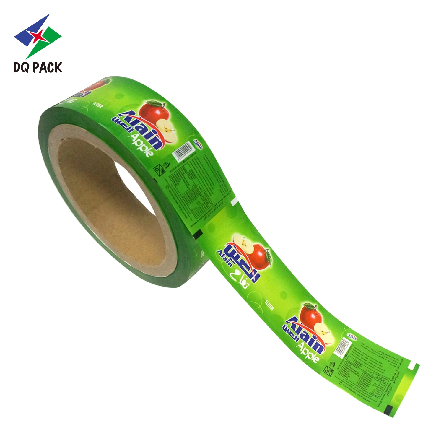 Dq Pack Custom Printed PVC Shrink Film Plastic Shrink Sleeve Film Roll Stock Film for Beverage Can Bottles