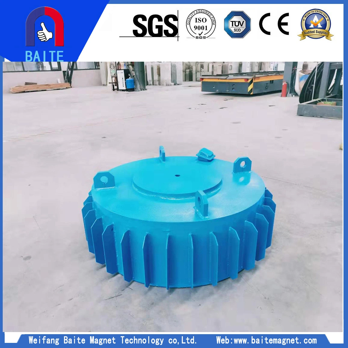 Dry Electromagnetic Ore Separators Suppliers Power Plant Suspended Electric Magnet Separator Industrial Machine